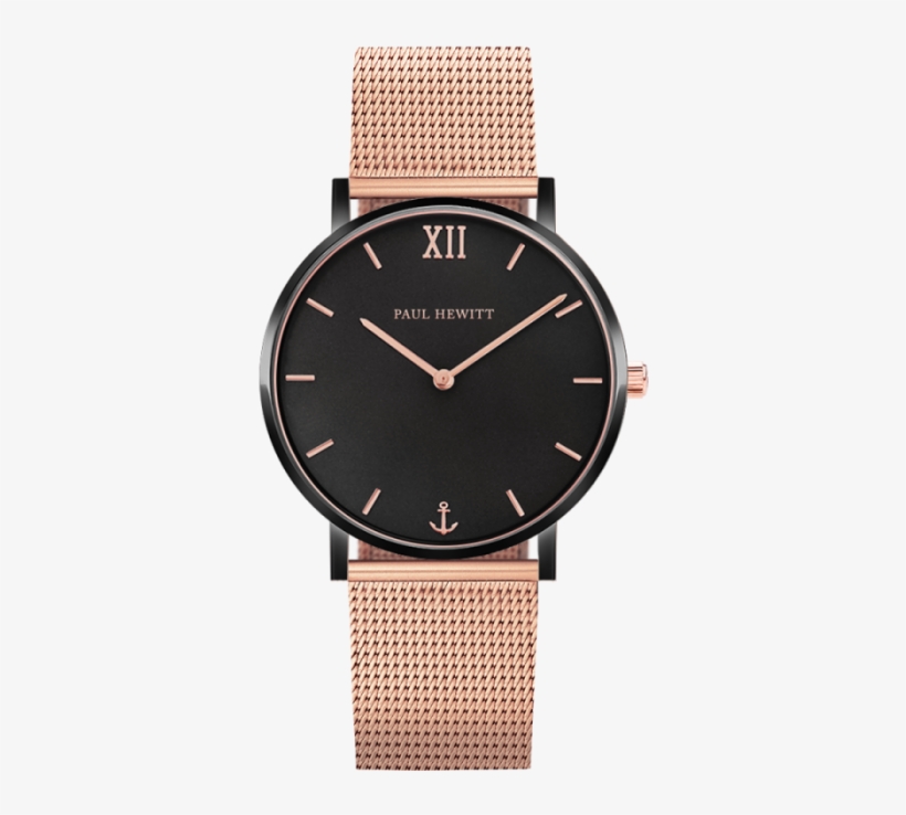 Paul Hewitt Sailor Black Sunray And Rose Gold Tone - Ph Sa B Bsr R5s, transparent png download