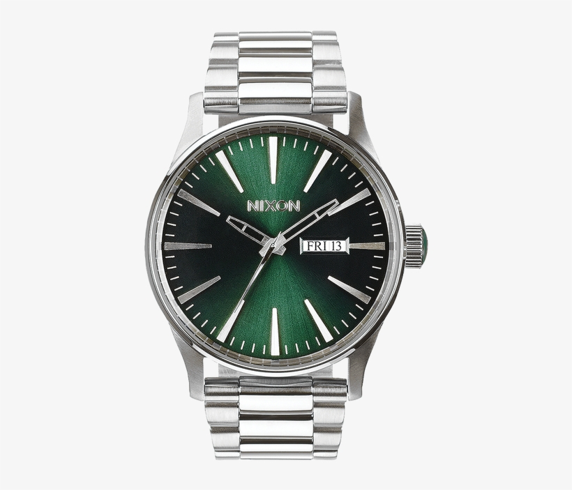 Nixon Gold Watch Green Face, transparent png download