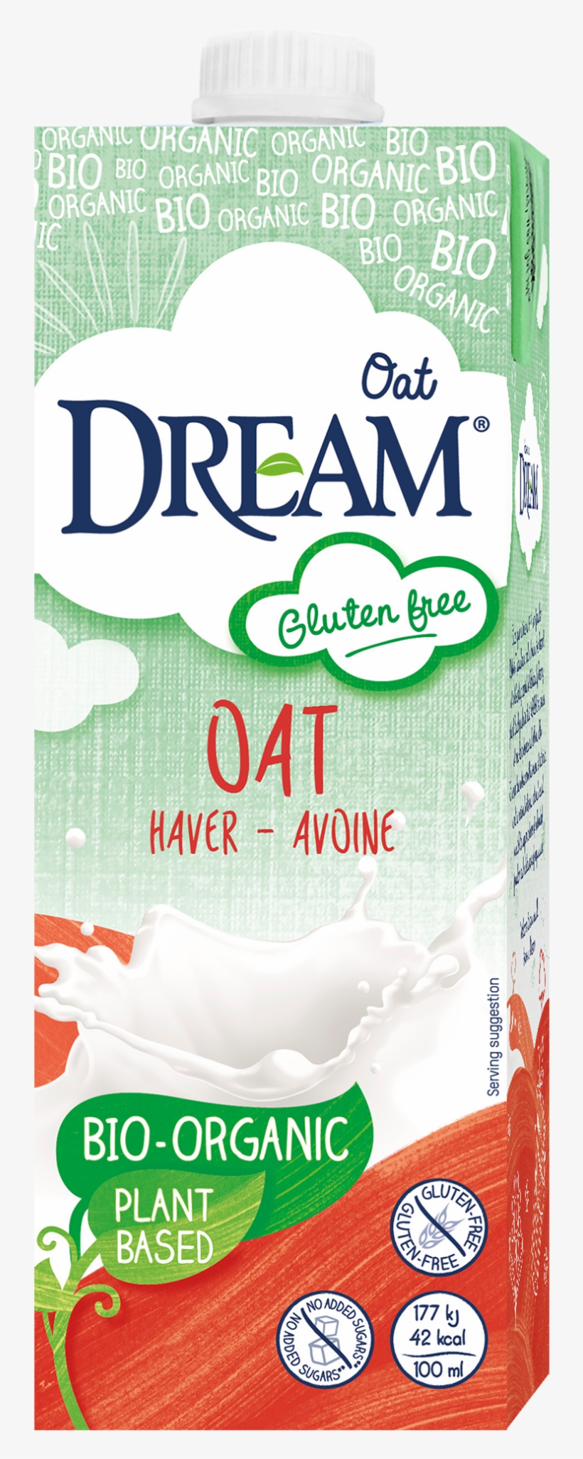 37001000 Dream Oat Glutenfree Organic - Dream Rice Milk, transparent png download