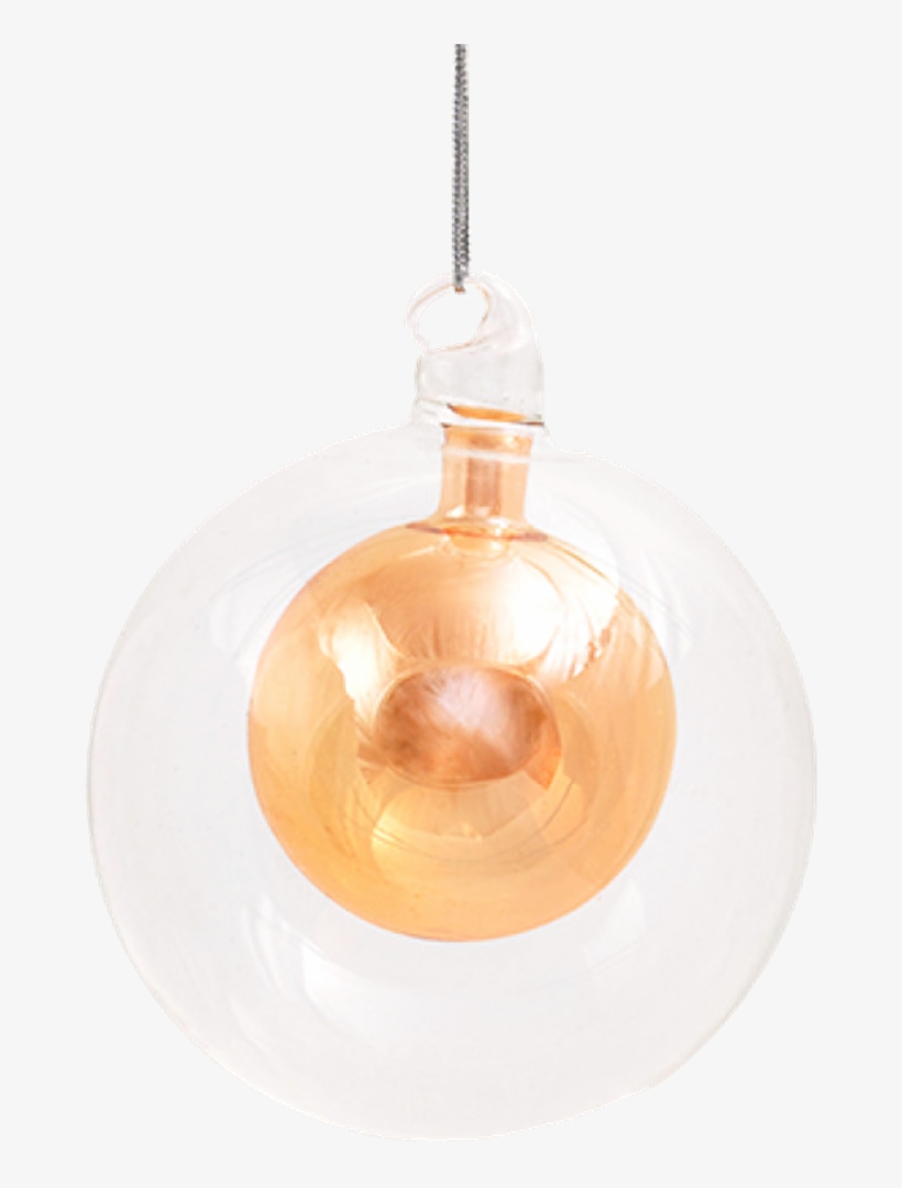 Christmas Balls Clear/gold S - Locket, transparent png download