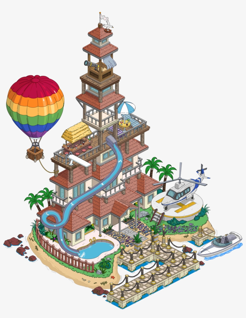 Private Island L5 - Simpsons Tapped Out Private Island, transparent png download