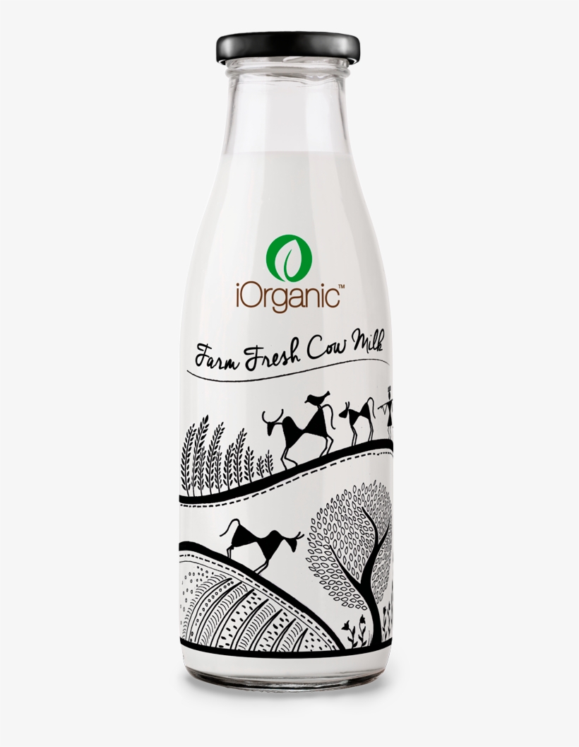 Clipart Milk Bottled Milk - Organic Milk Delhi, transparent png download