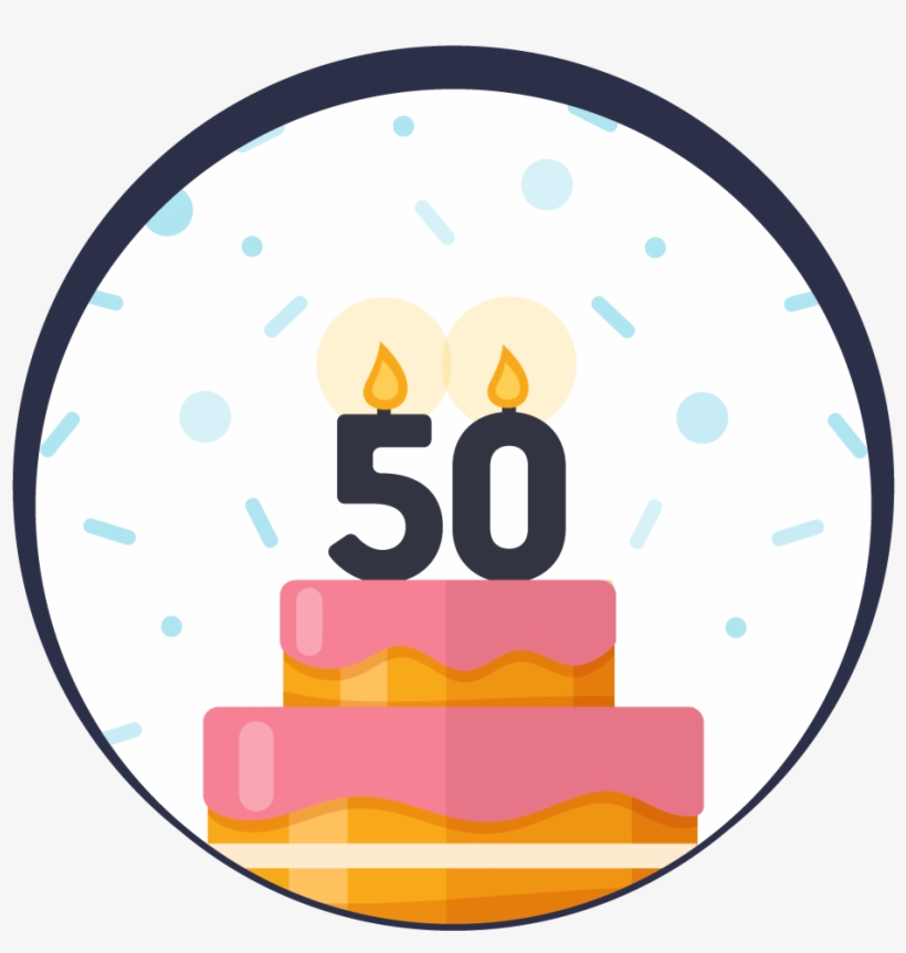 Robins' Nest 50th Birthday Wishes - Circle, transparent png download