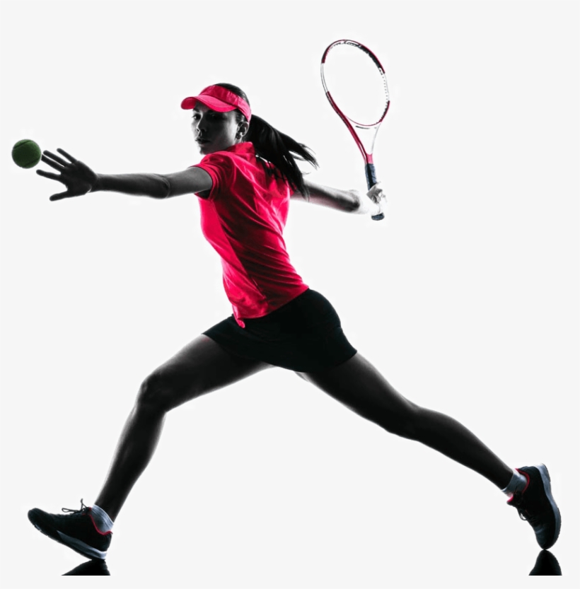 Female Tennis Player Colab Coach - Rebound Tennis Trainer Ball Training Equipment, transparent png download