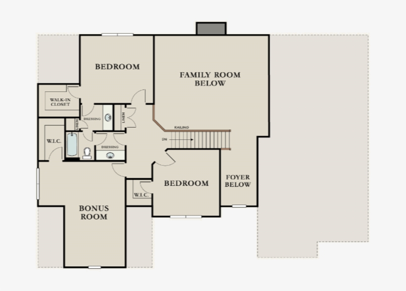 Ashley Second Floor Plan - Floor Plan, transparent png download