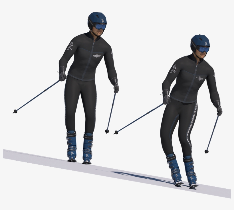 Knee Roll Hip Width - Skier Turns, transparent png download