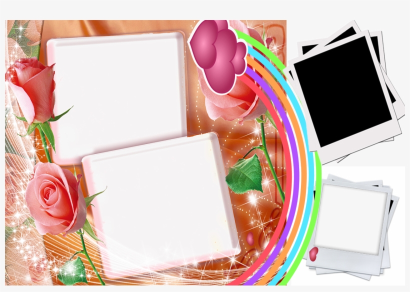 Molduras Para Fotos Namorados Gratis - Hybrid Tea Rose, transparent png download