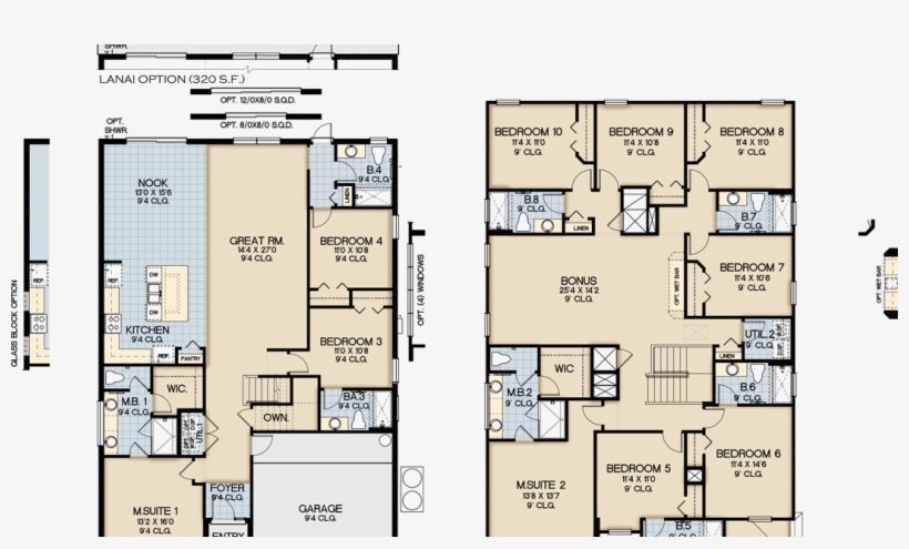 Santa Rosa Floorplan At Bellavida Resort Orlando - Solterra Santa Rosa Floor Plan, transparent png download