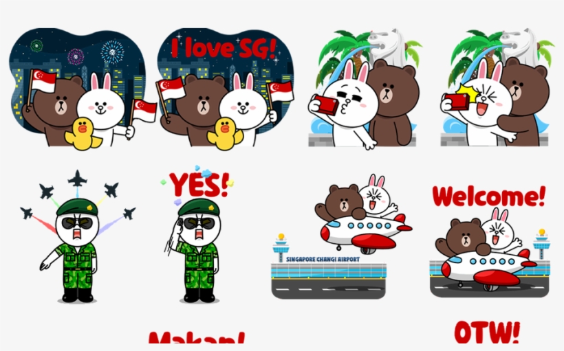 The "happy National Day, Singapore " Sticker Set Is, transparent png download