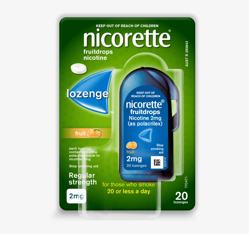 Nicorette Lozenge Fruit Drops - Nicorette Cooldrops Fruit, transparent png download