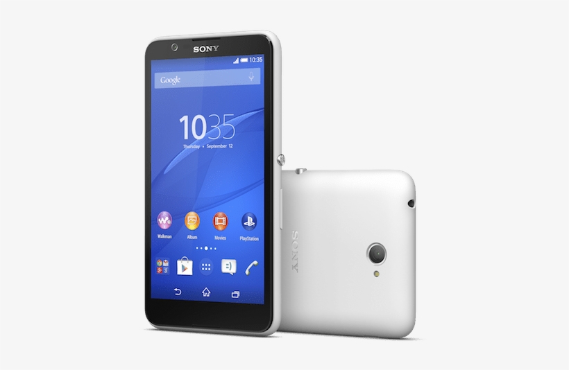 Sony Quietly Introduces New Xperia E4 Low-end Smartphone - Sony Xperia E4 White, transparent png download