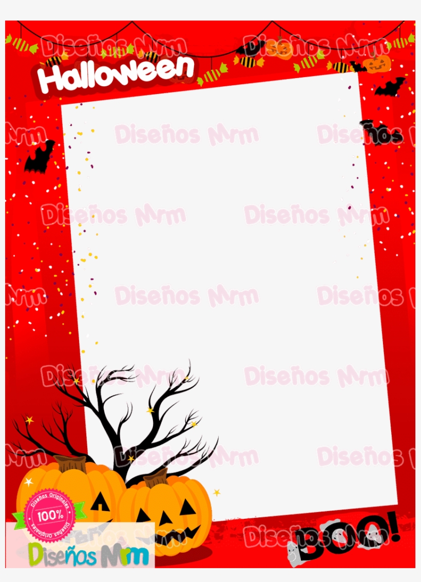 Inicio / Marcos Fotográficos - Plantillas Halloween Para Word, transparent png download