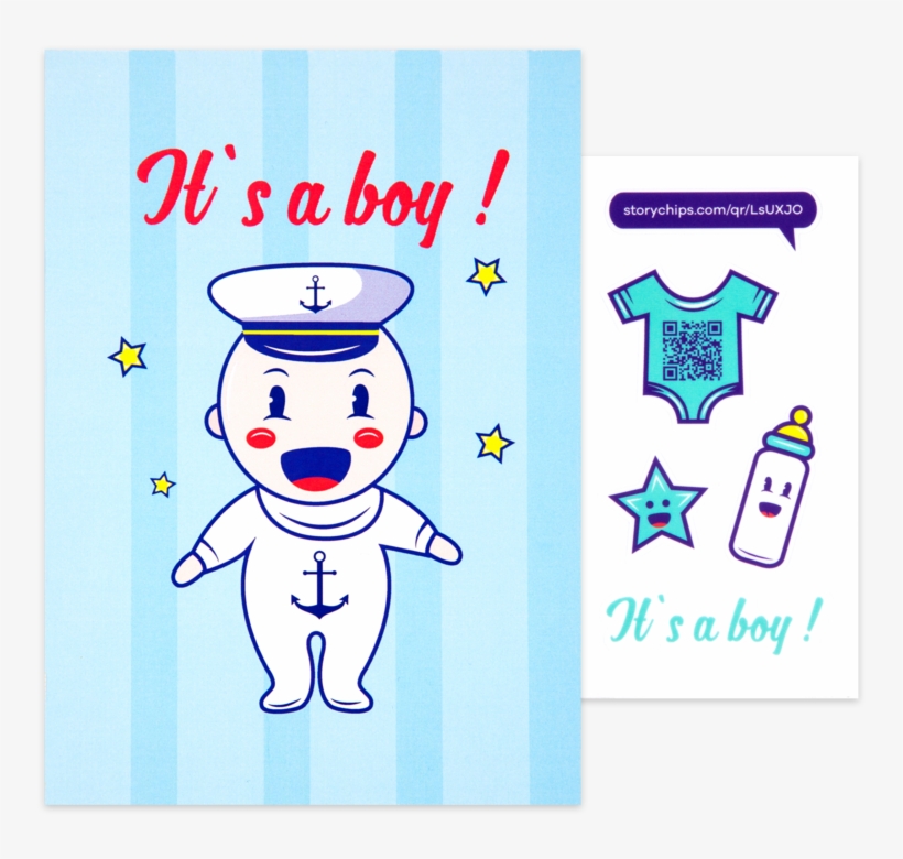 It's A Boy - Cartoon, transparent png download