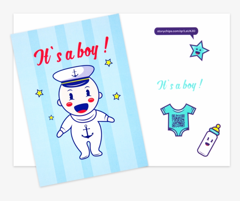 It's A Boy - Cartoon, transparent png download