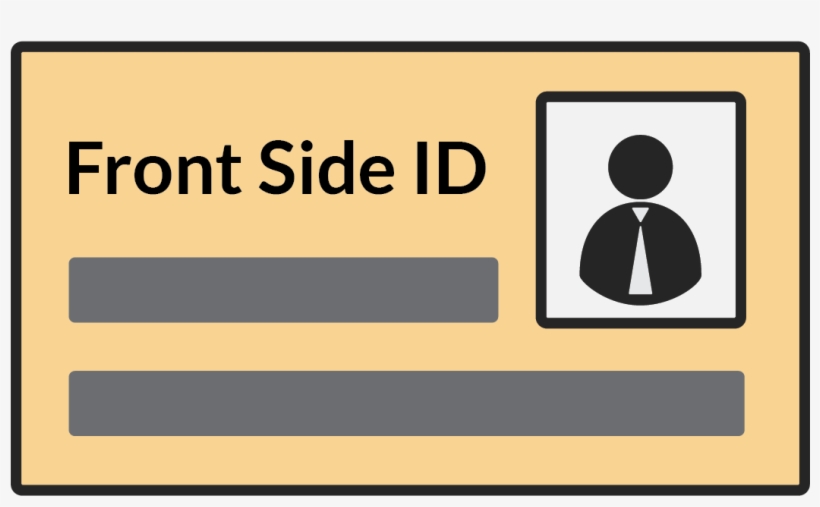 Front Side Of National Id / Driver's License Or Personal - Traffic Sign, transparent png download