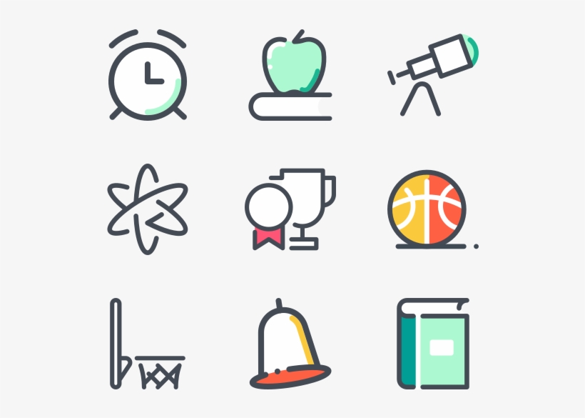 School - Two Tone Icons, transparent png download
