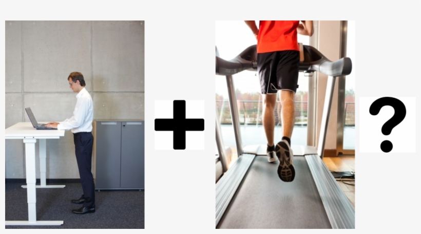 Treadmill Desk - Man Working Standing, transparent png download