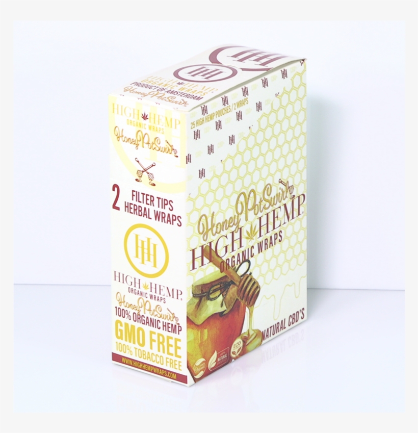 High Hemp Wrap Honey Pot Swirl Flavor 2/pack 25/box - Box, transparent png download