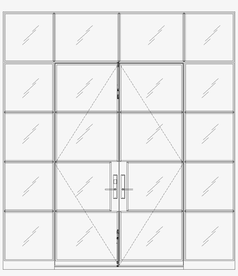 Diagram Of Portella Double Door In-swing French Door - Diagram, transparent png download