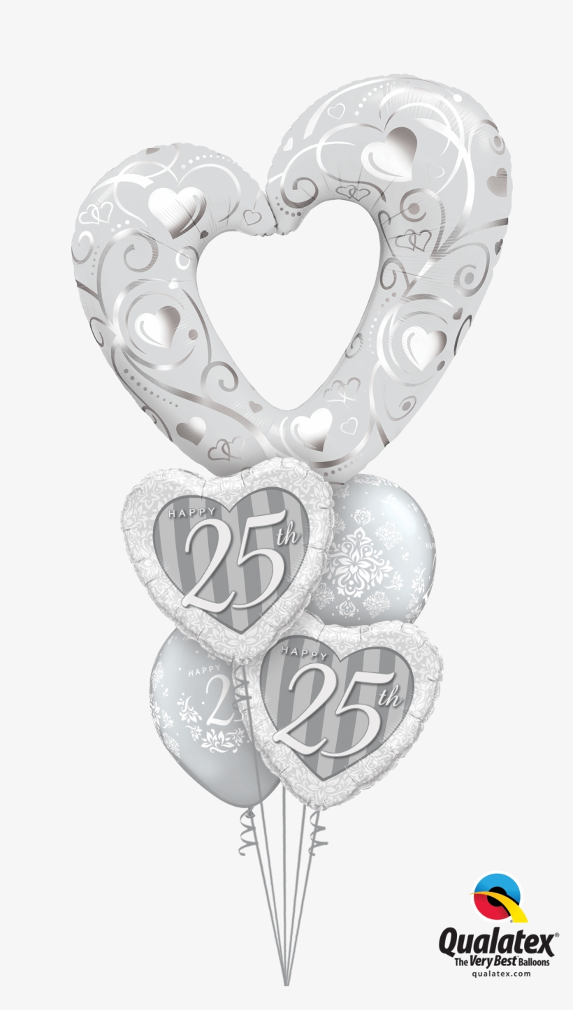 Silver Anniversary At London Helium Balloons - Thank You Balloons, transparent png download