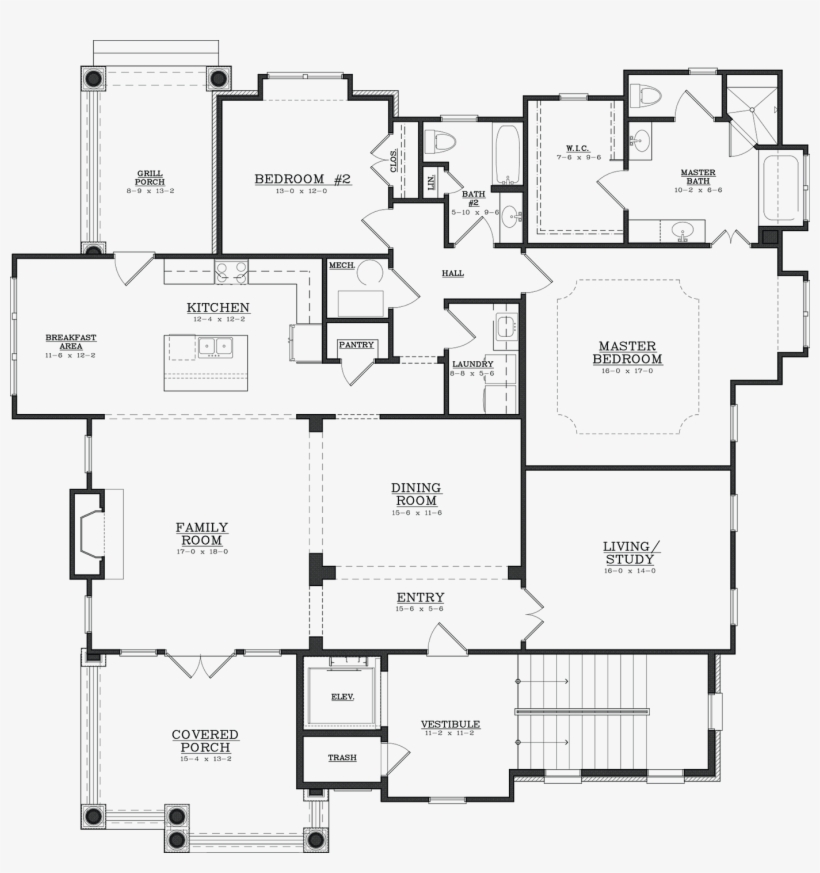 Gardenia A - Floor Plan, transparent png download