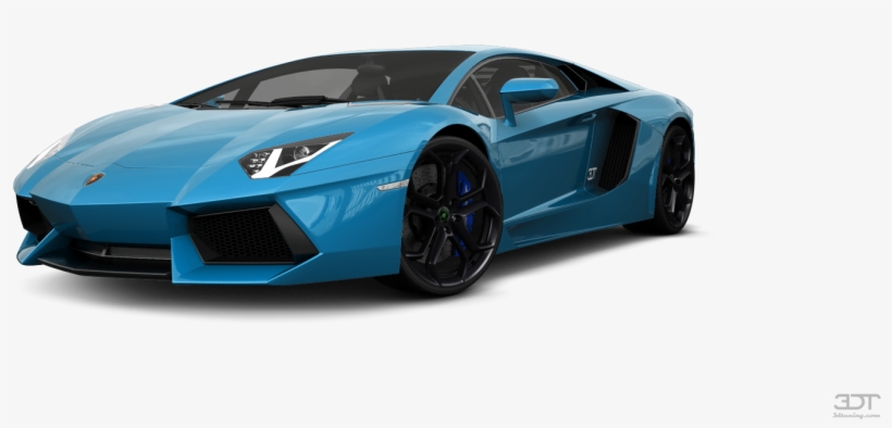 Coupe 2012 Door Coupe 3d Tuning Blue Lamborghini Aventador, transparent png download