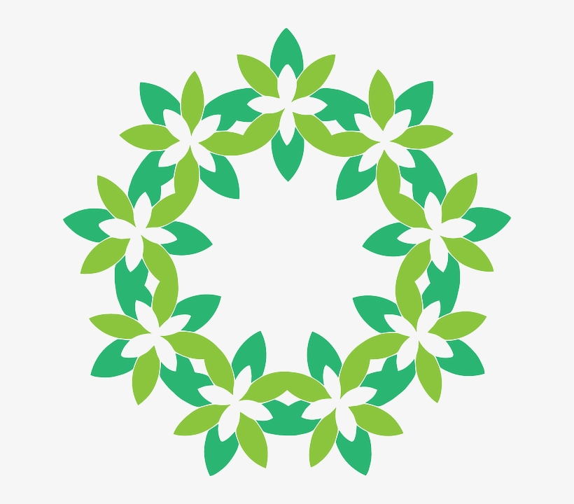 Abstract, Floral, Flower, Frame, Retro, Green - ภาพ ใบไม้ Png, transparent png download