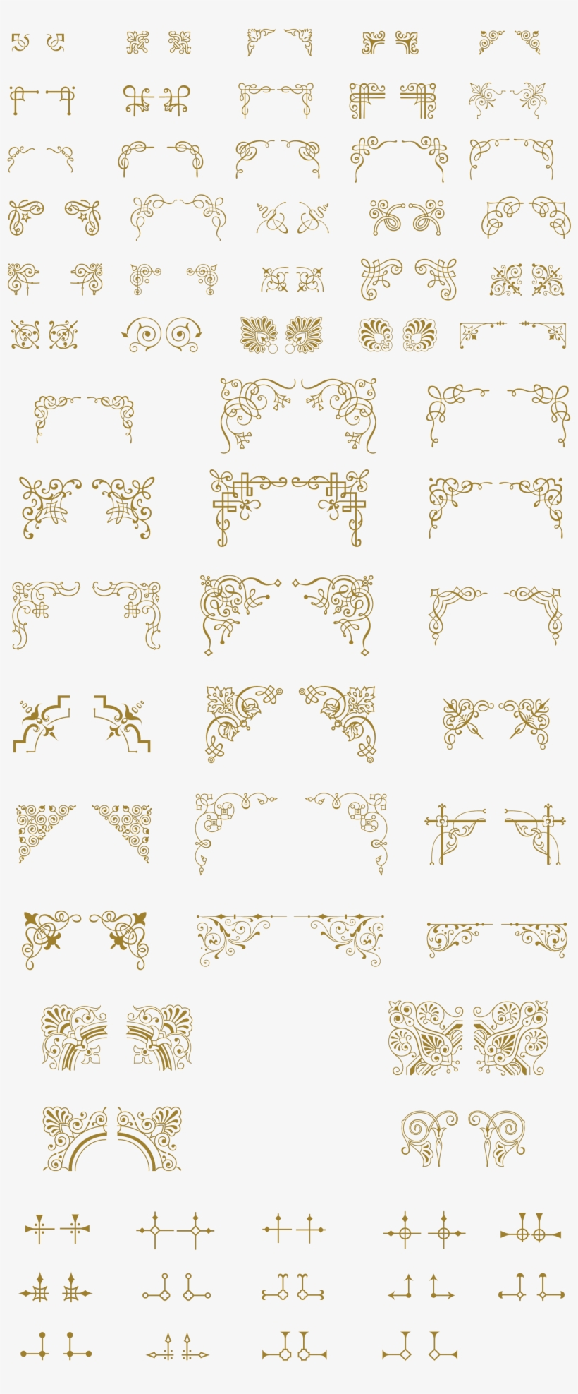 Essential Vintage Pack Ornaments Decorative Illustrations - Calligraphy, transparent png download