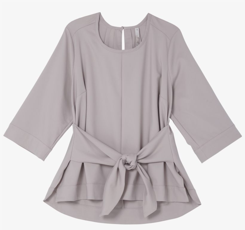 Tie Front Tee - Blouse, transparent png download