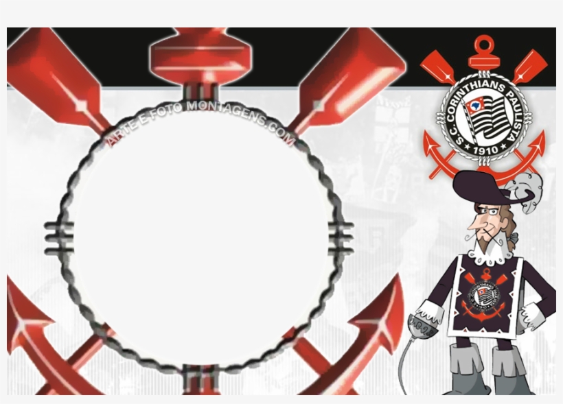Molduras Futebol - Moldura Do Corinthians Em Png, transparent png download