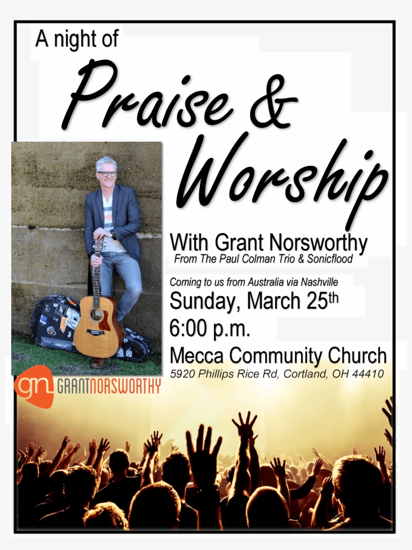 Praise Night Mecca Community Church March25 - Poster, transparent png download