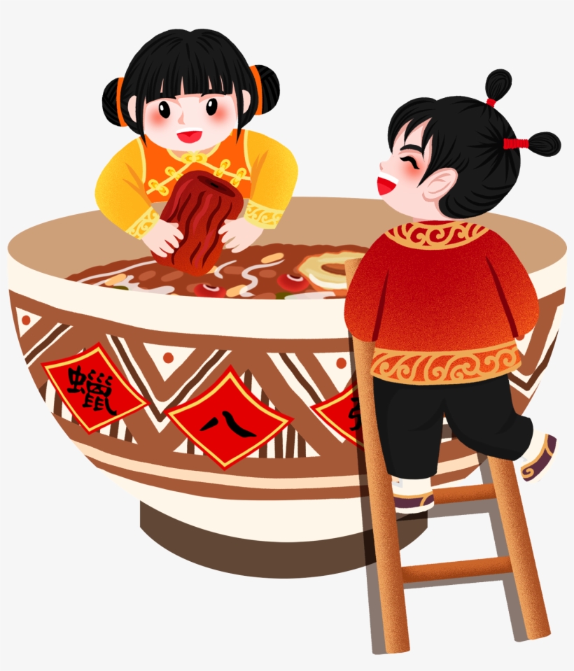 Tradition Laba Eight Treasure Porridge Png And Psd - Cartoon, transparent png download