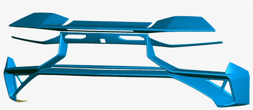Lamborghini Aventador Superveloce 3d Scan Rear Bumper - Aventador Sv Rear Bumper, transparent png download