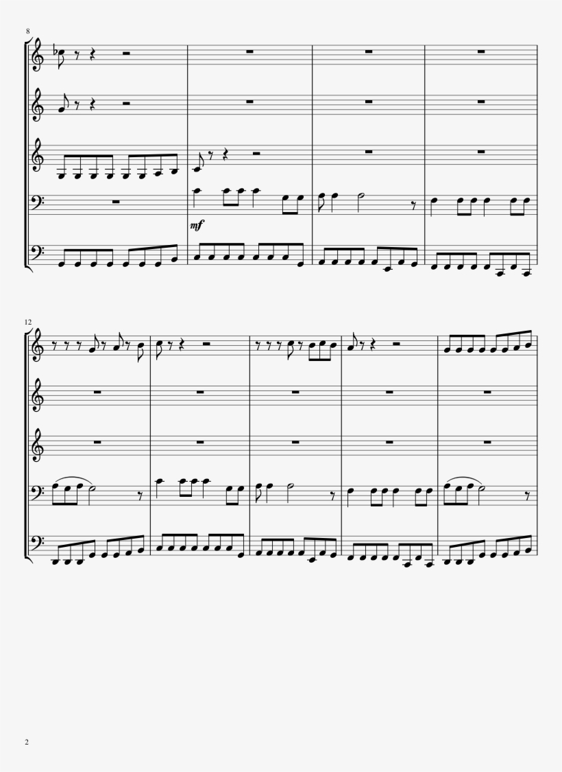 P&w Non-stop Action Songs Medly Sheet Music Composed - Music, transparent png download