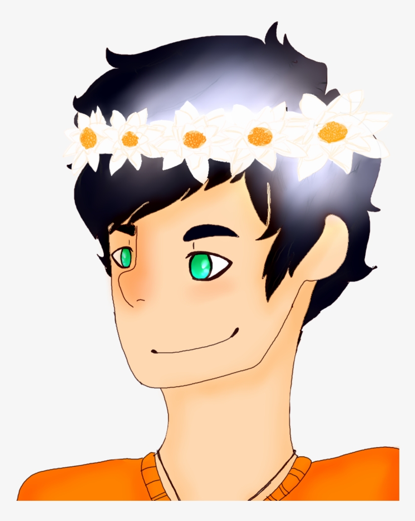 Percy Jackson Flower Crown By Owl-mom - Cartoon, transparent png download