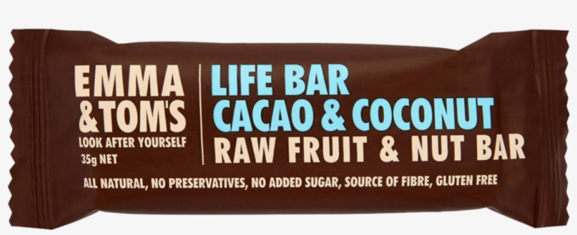 Emma & Tom's Life Bar Caocao & Coconut - Chocolate, transparent png download