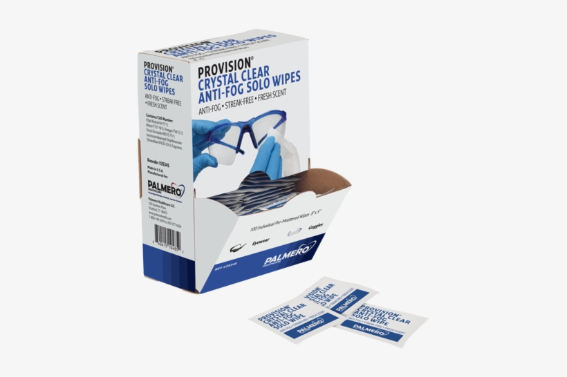 Provision® Crystal Clear Anti-fog Solo Wipes Palmero - Mattress Pad, transparent png download