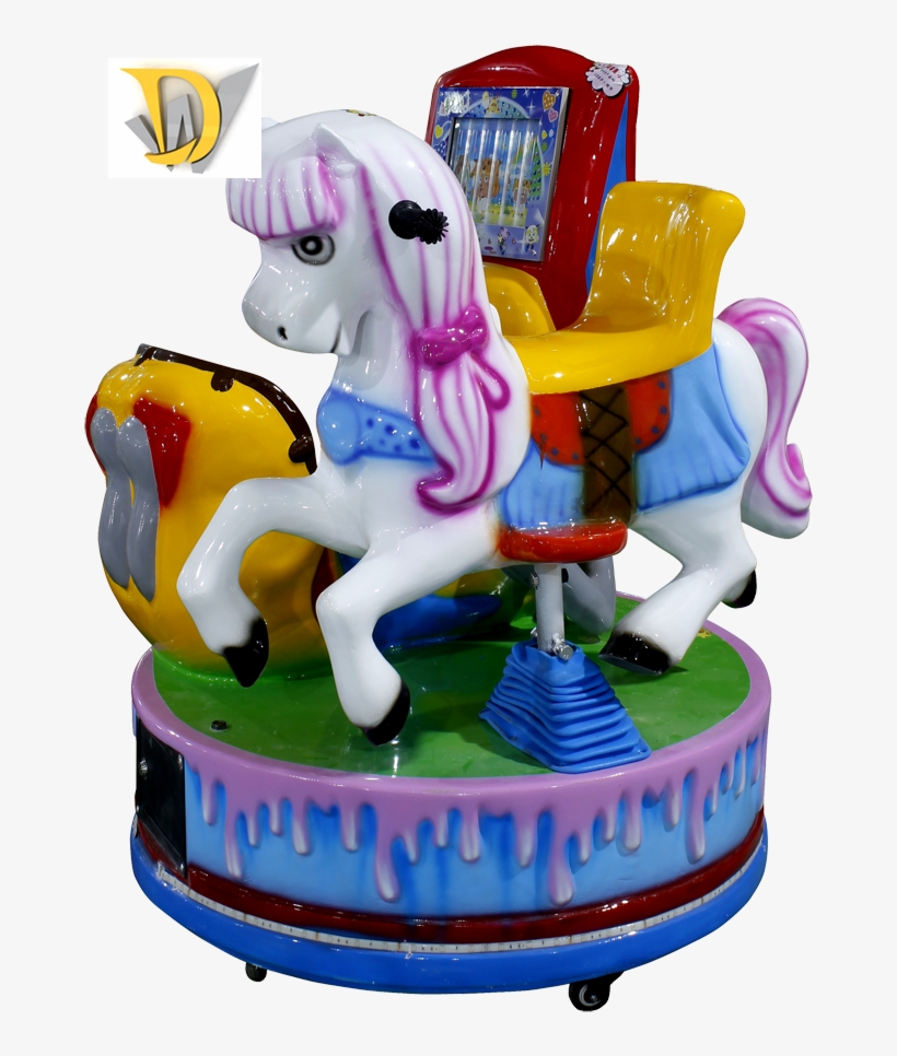 Mini Kids Jumping Amusement Park Ride On Horse Toy - Child Carousel, transparent png download