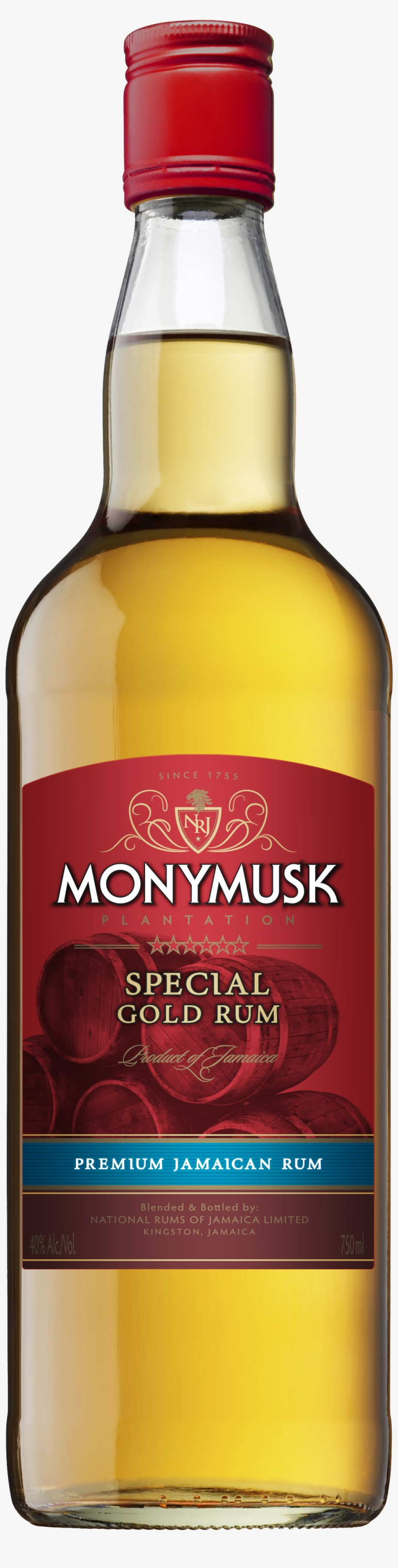 Special Gold Bottle 750ml - Monymusk Whispering Breeze Rum, transparent png download
