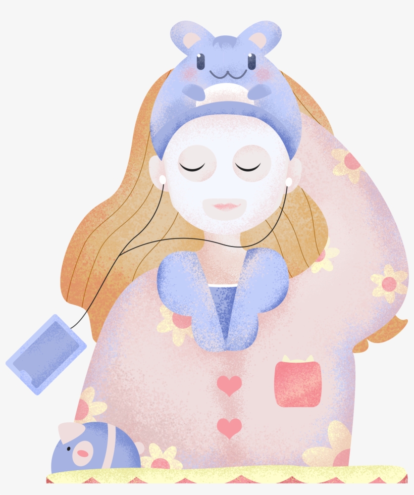 Cartoon Fresh Illustration Girl Png And Psd - Cartoon, transparent png download