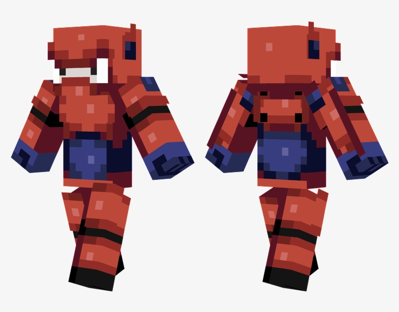 Baymax - Minecraft Homem Aranha Skin, transparent png download