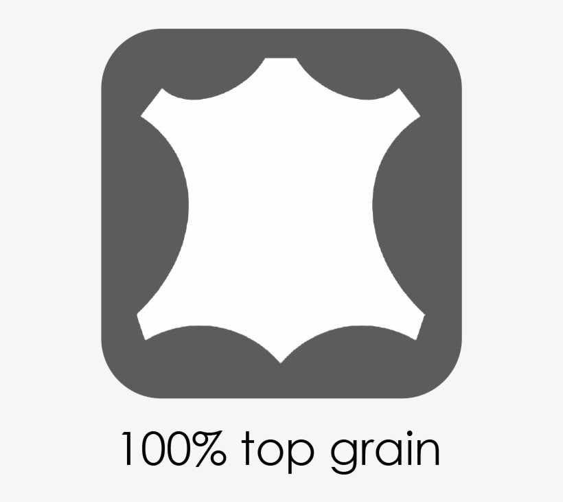 100% Top Grain Leather, transparent png download