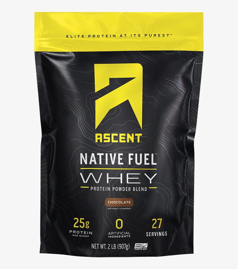 Whey 2lb Chocolate Noshadow - Ascent Whey Protein, transparent png download