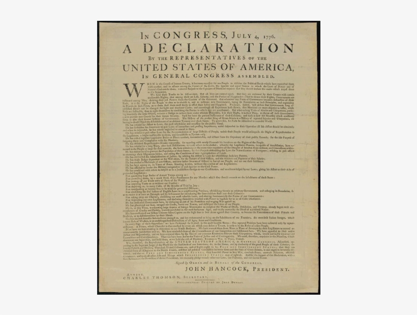 That's The Date The Continental Congress Voted In Favor - Pocahontas Primary Documents, transparent png download