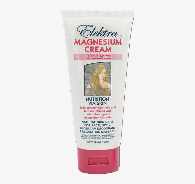 Elektra Magnesium Island Spice Cream 100g Tube - Sunscreen, transparent png download