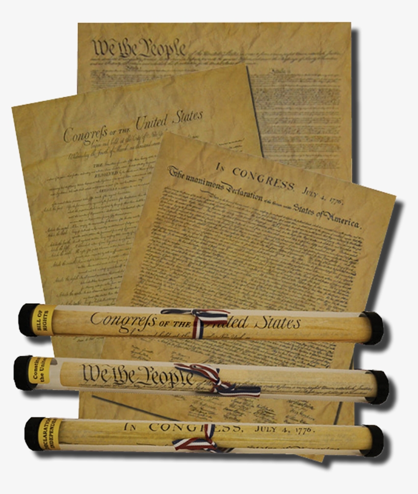 Declaration Of Independence, Bill Of Rights, United - Document, transparent png download