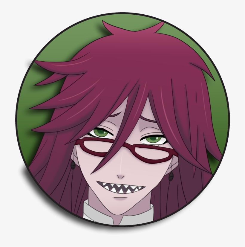 Home / Pin Back Buttons / Black Butler / Grell Pin - 生日 快乐, transparent png download