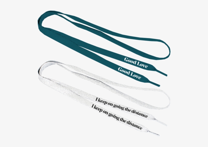 Teal & White Set Of Shoelaces - Tongs, transparent png download