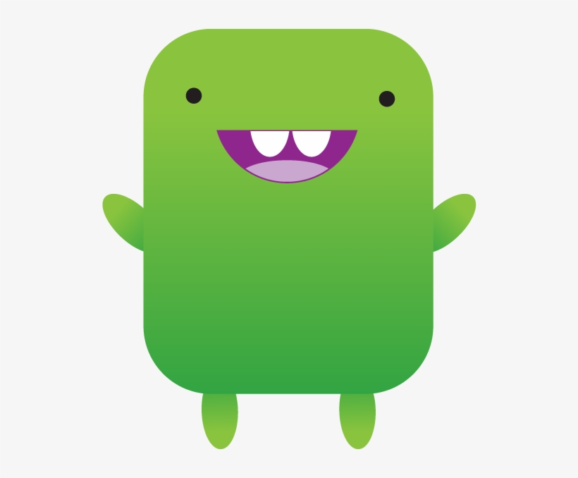 Cute Nerdy Monster - Cartoon, transparent png download