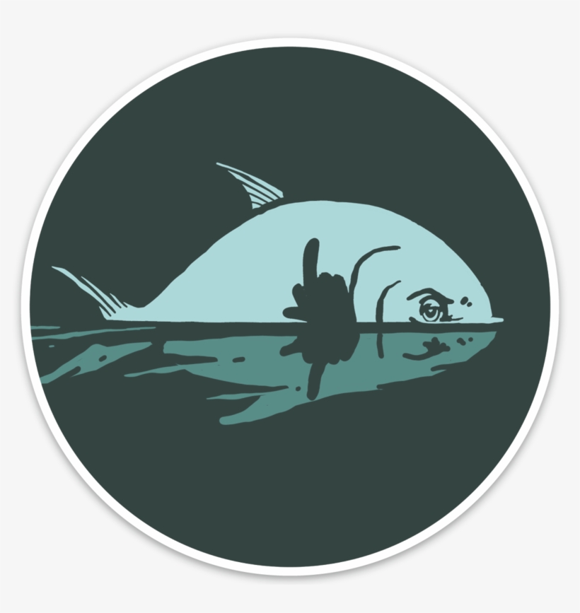 Image Of Fu Sticker - Silhouette, transparent png download